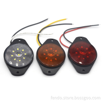12-24V Clearance Lights Round Trailer Marker Lamp for Truck Trailer
